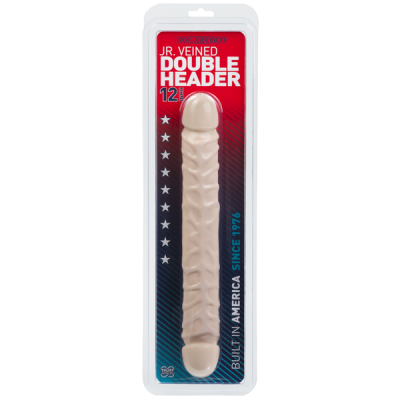 Jr. Veined Double Header 12" - White