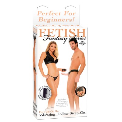 Ff Vibrating Hollow Strap On - Fles