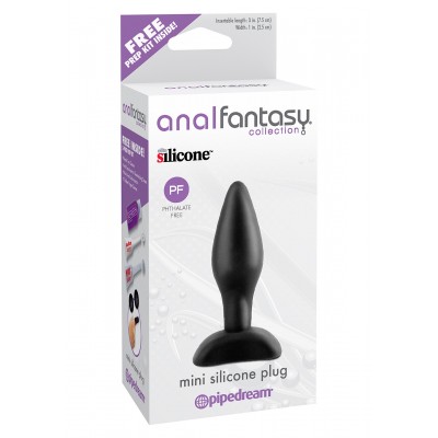 Mini Silicone Plug Black