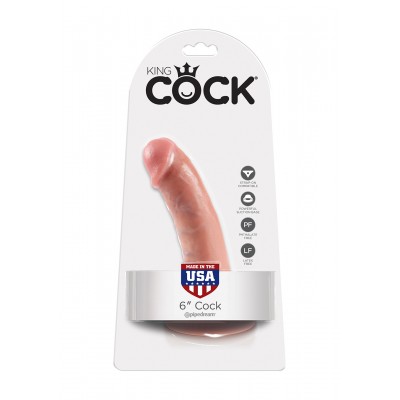 Cock 6 Inch Flesh