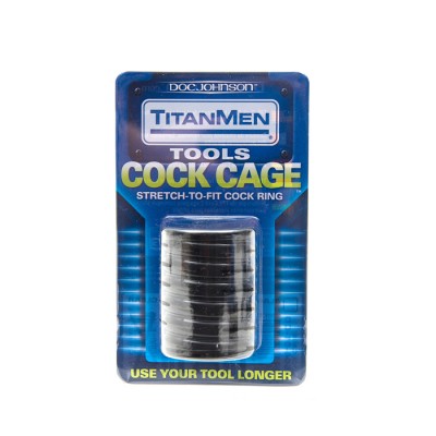 Titanmen Cock Cage Black