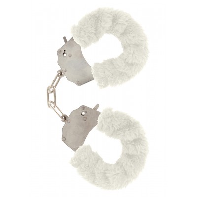 Furry Fun Cuffs White Plush