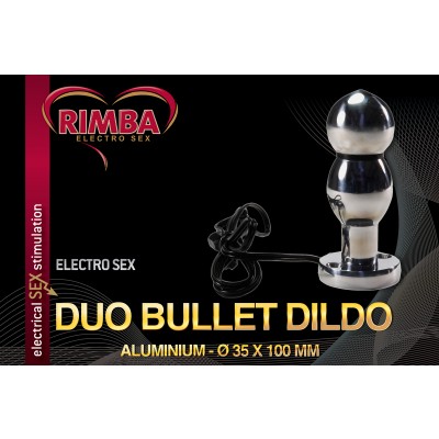 Electro Sex Dildo dubbele kogel, bi-polair (100 mm)