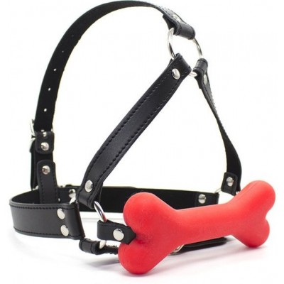 Hound Bone Gag Head Harness - Red