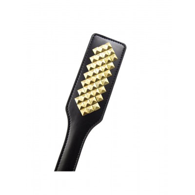 Paddle with studs 32cm black/gold