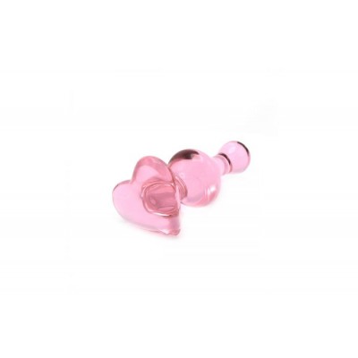 Glass Dildo Heart Love