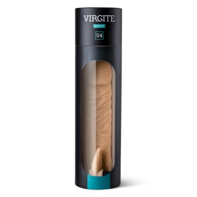 Virgite Realistic Vibrating Sleeve S4 - Flesh