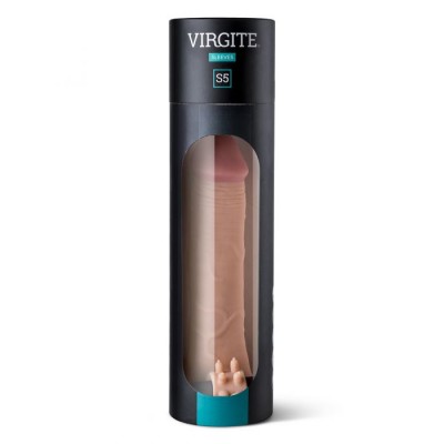 Virgite Realistic Vibrating Sleeve S5 - Flesh